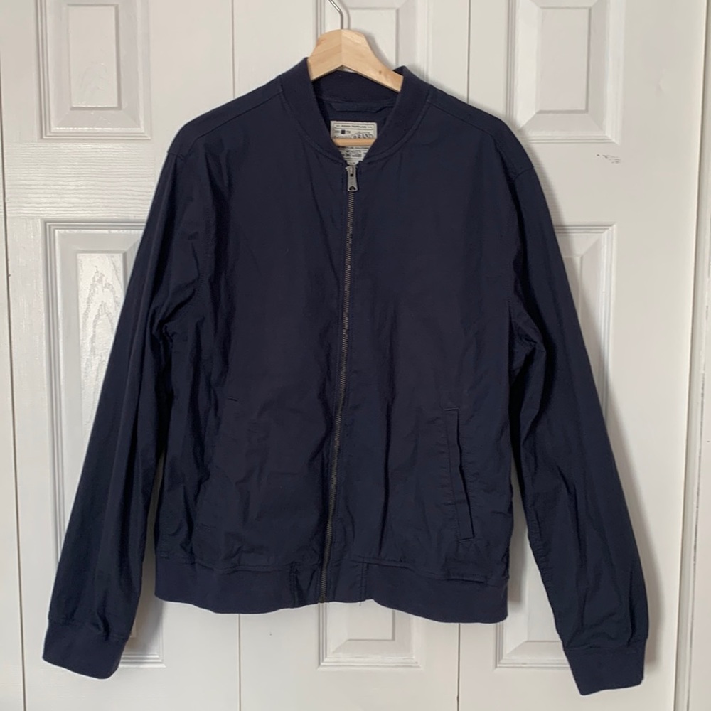 Lucky Brand Navy Bomber Jacket (Men’s Large)